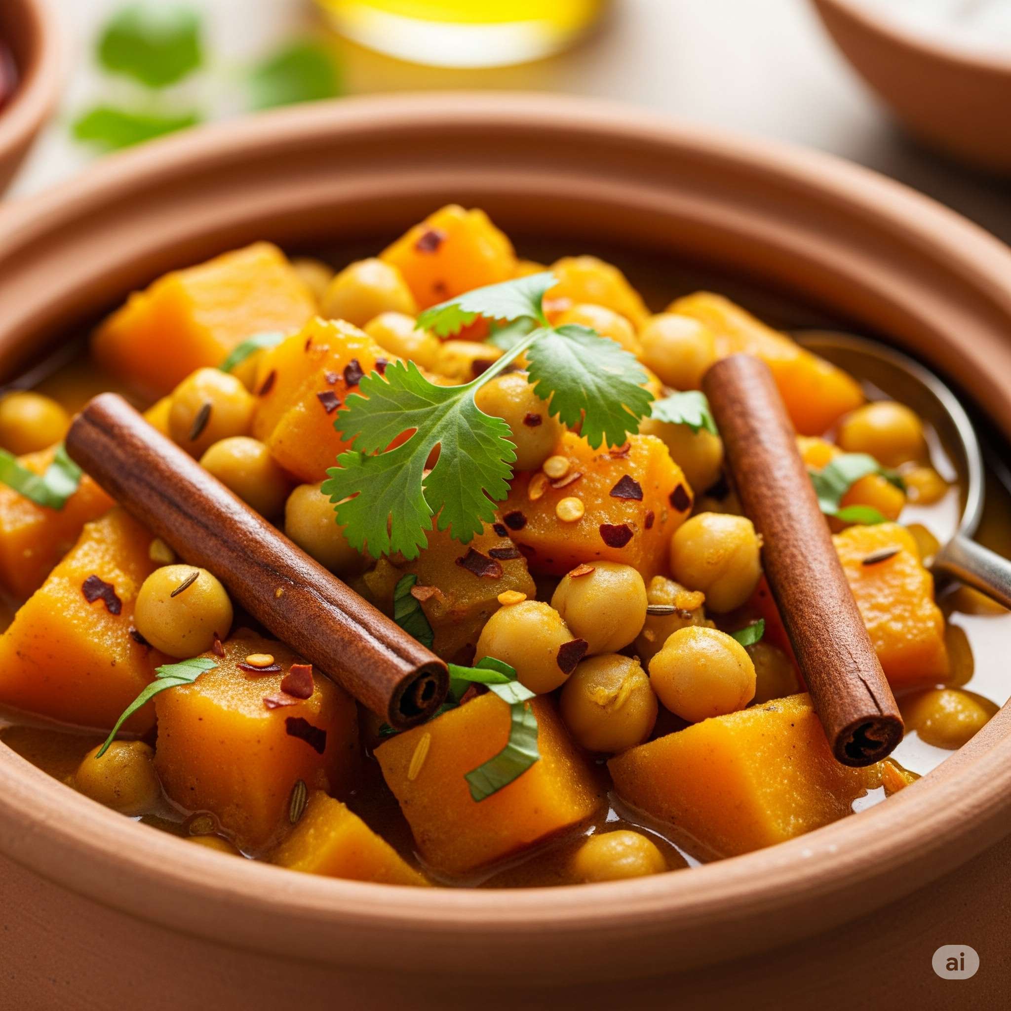 Spiced Pumpkin and Chickpea Curry