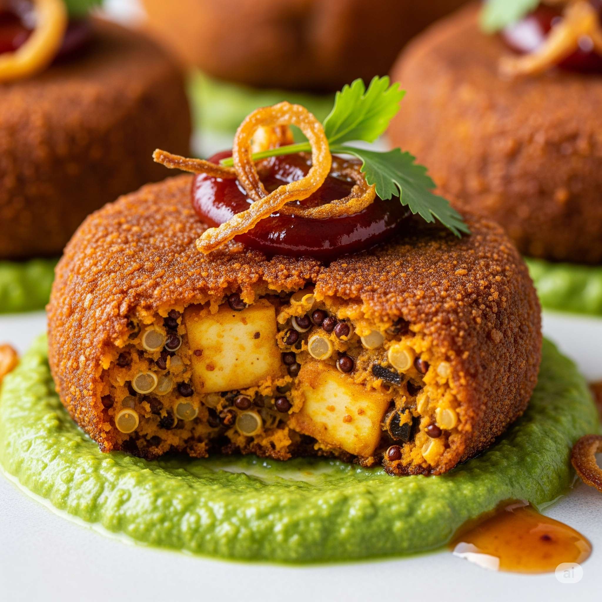 Spicy Paneer & Quinoa Tikki